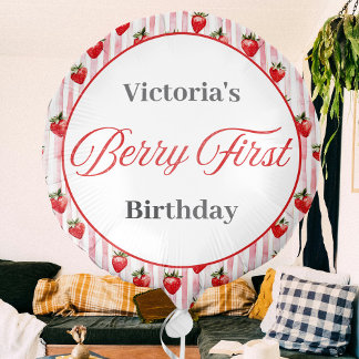 Berry First Birthday Balloon