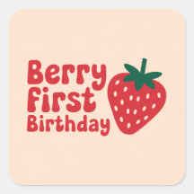 Berry First Birthday – Cute Strawberry-Themed