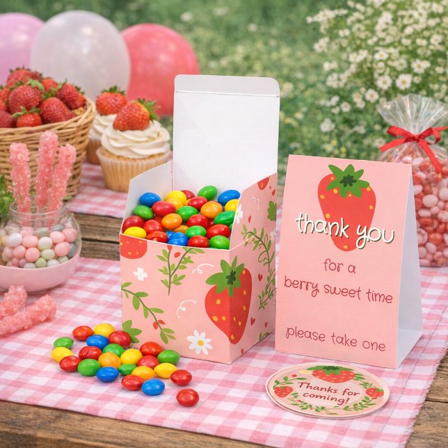 Berry First Birthday  Favor Boxes (Creator Uploaded)