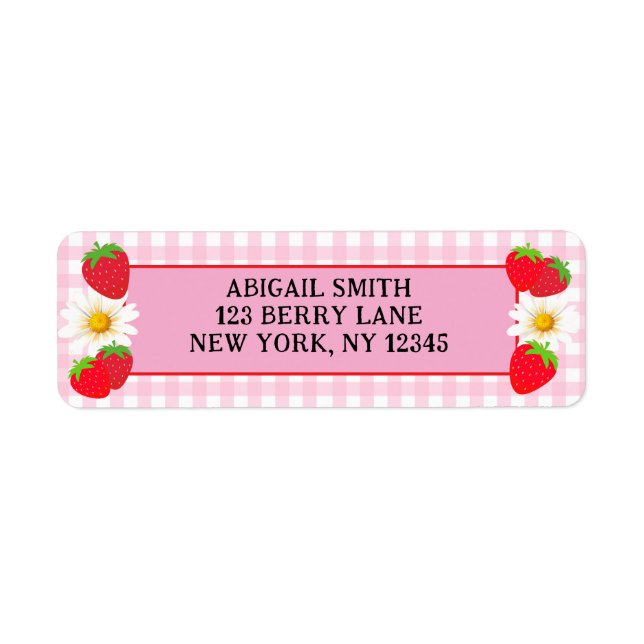 BERRY FIRST BIRTHDAY  LABEL (Front)