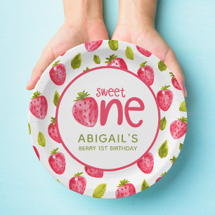 Berry First Birthday Paper Plates