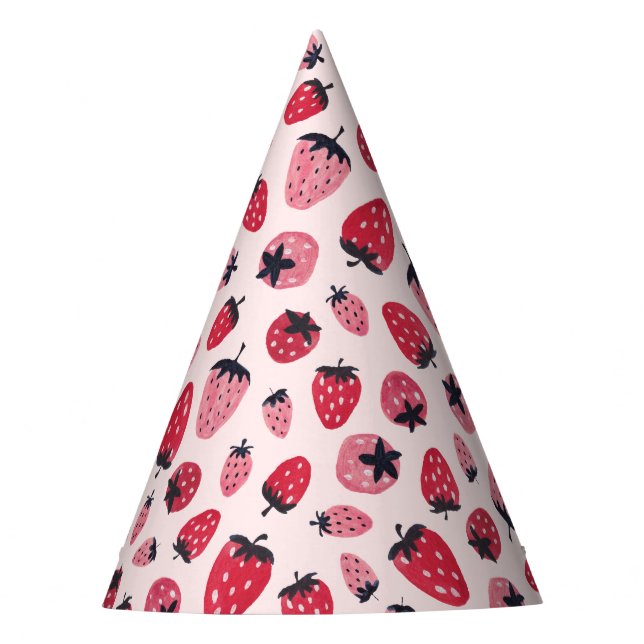 Berry First Birthday Party Hat (Front)