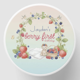 Berry First Birthday Party Mini Candle Favors