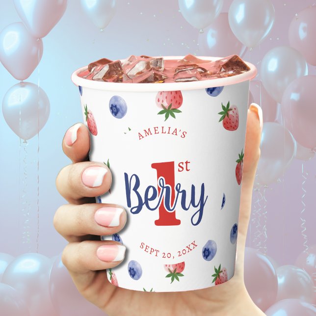 Berry First Birthday Party Strawberry & Blueberry Paper Cups (Berry First Birthday Party Strawberry & Blueberry Paper Cups
)