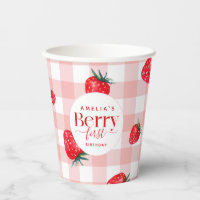 Berry First Birthday Strawberry Girl
