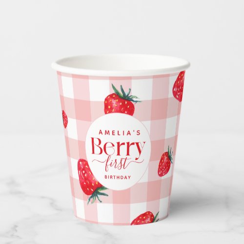 Berry First Birthday Strawberry Girl