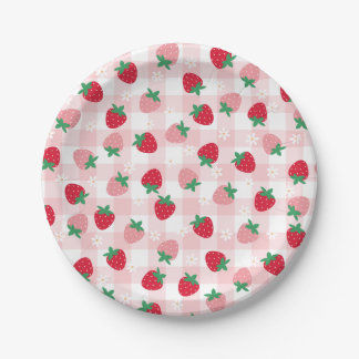 Berry First Birthday Strawberry Party Plates