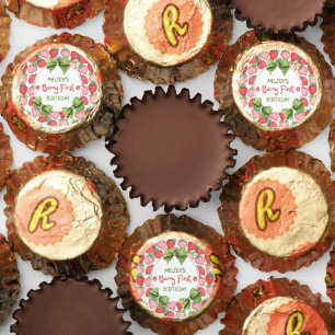 Berry First Birthday Strawberry Party Reese's Peanut Butter Cups