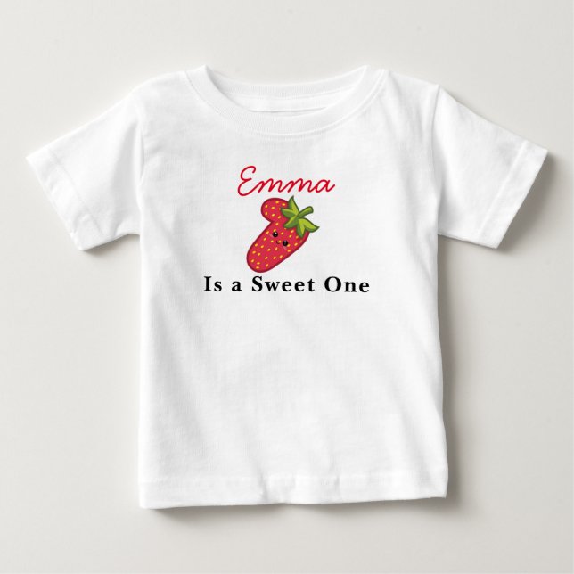 Berry First Birthday Sweet one   Baby T-Shirt (Front)