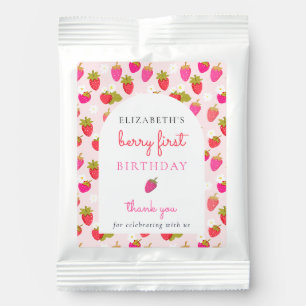 Berry First Birthday Sweet Strawberry Girl Cute Lemonade Drink Mix