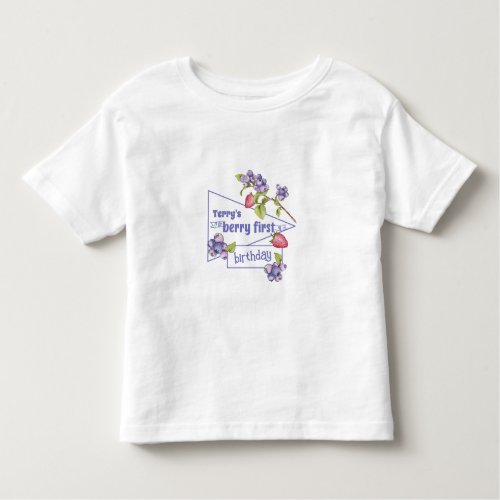 Berry First Birthday Toddler T_shirt
