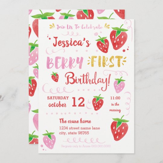 berry-first-birthday-watercolor-strawberry-party-invitation-zazzle