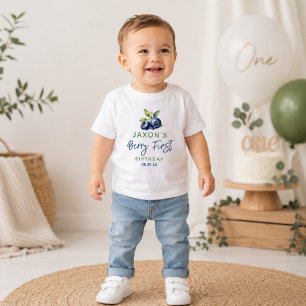 Berry First Blueberry 1st Birthday Party Baby T-Shirt
