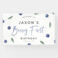'Berry First' Blueberry 1st Birthday Party