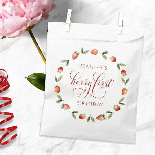 Berry First Favor Bag