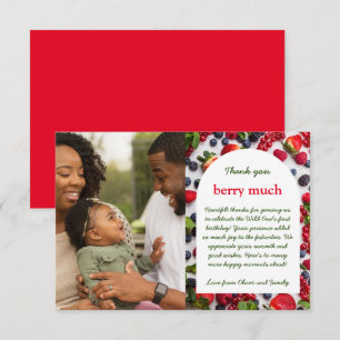Berry first photo  thank you card