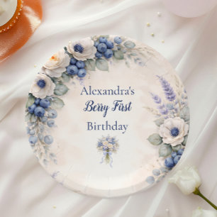 Berry First Storybook Garden 1st Birthday Paper Plates