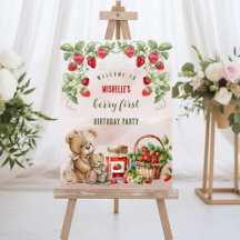 Berry First Strawberry and Bear Birthday