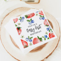 Berry First Strawberry and Blueberry Birthday