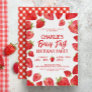 Berry First Strawberry Girl 1st Birthday Party Invitation