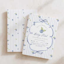 Berry First Sweet Blueberry Stripe 1st Birthday