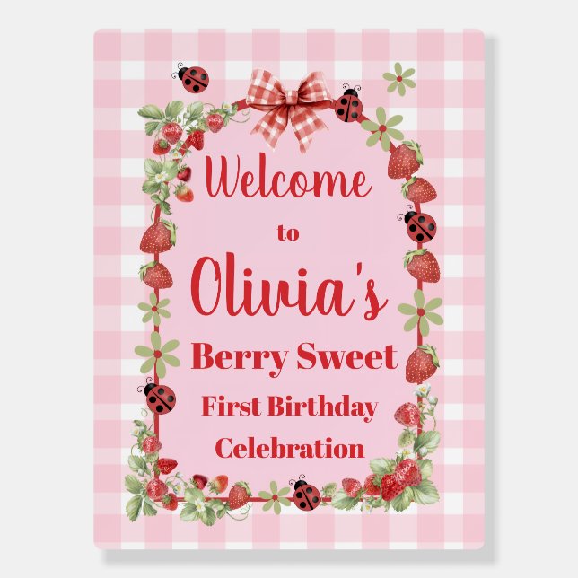 Berry First Welcome Sign (Front)