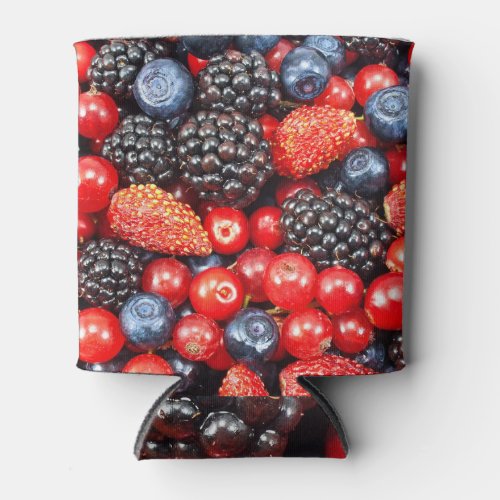 Berry_Fresh Background Mosaic Can Cooler