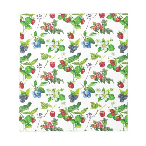 Berry Garden Spring Forest Cute Cottage Art Unique Notepad