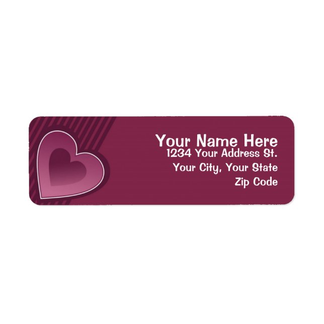 Berry Hearts Label (Front)