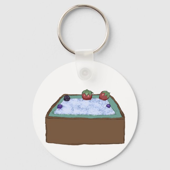 Berry Hot Tub Keychain (Front)