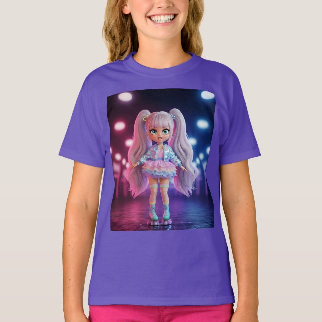 Berry Ice Cream Kawaii Doll T-Shirt (Front)