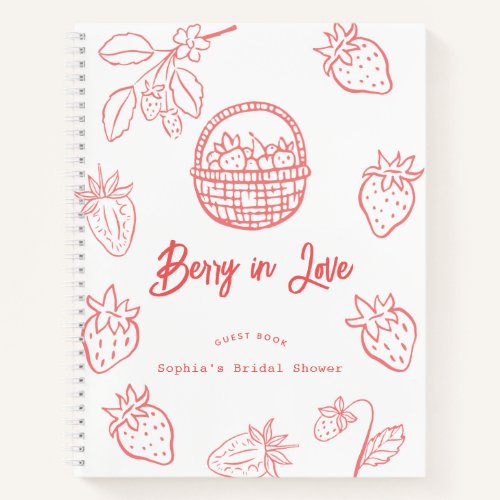 Berry in Love Hand-drawn Strawberry Bridal Shower