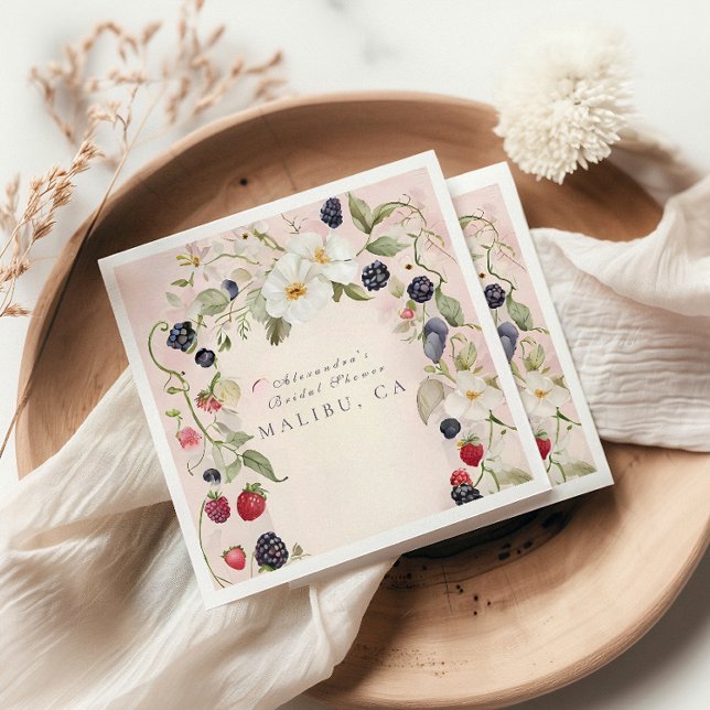 Berry in Love Shower Napkins (Creator Uploaded)