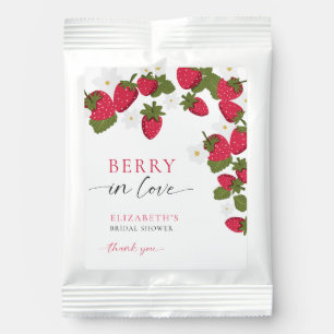 Berry in Love Strawberry Bridal Shower Floral Lemonade Drink Mix