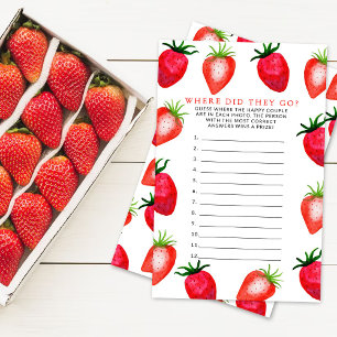 Berry In Love Strawberry Bridal Shower Photo Game
