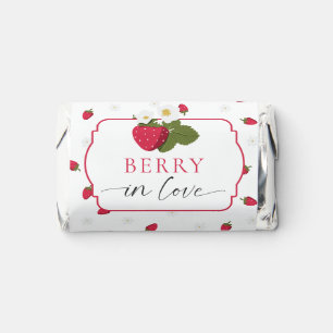 Berry in Love Strawberry Bridal Shower Thank you Hershey's Miniatures