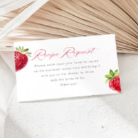 Berry in Love Strawberry Recipe Request