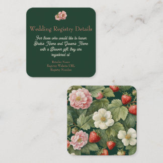 Berry in Love: wedding Registry Enclosure Card