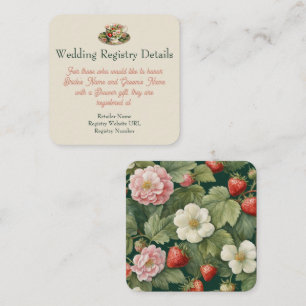 Berry in Love: wedding Registry Enclosure Card