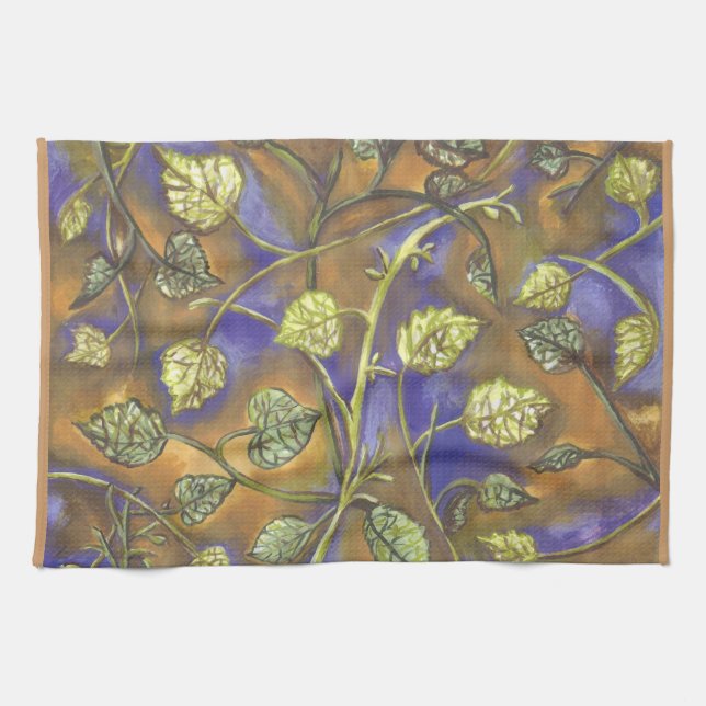 Berry Leaves American MoJo Kitchen Towels (Horizontal)