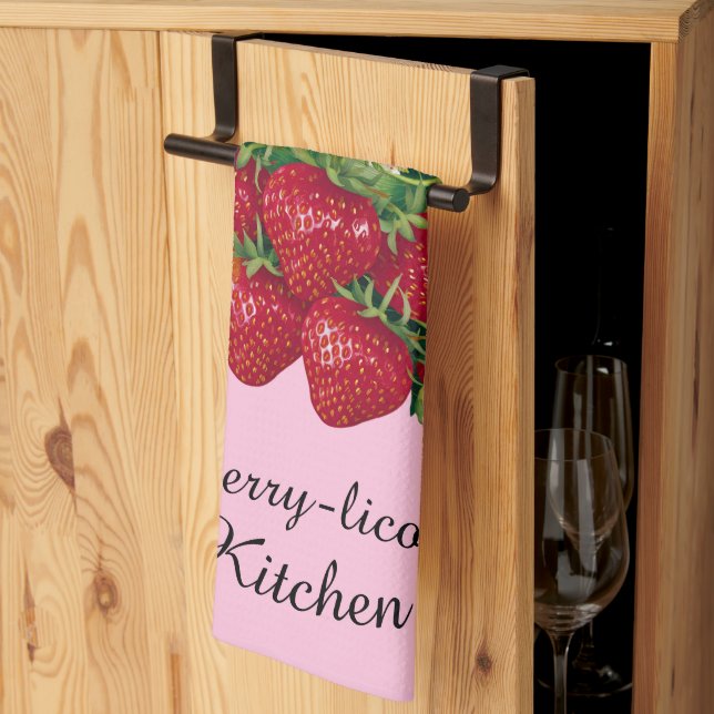 Berry-licous  kitchen towel (Thirds Fold)