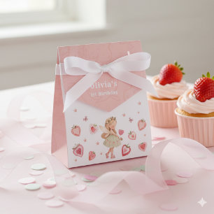 Berry Magical Fairy Girl Birthday Party Strawberry Favor Boxes