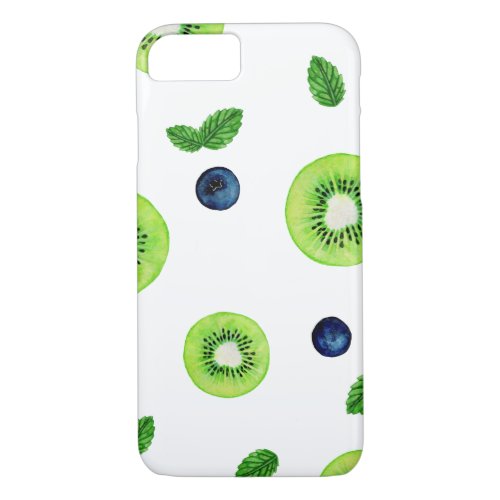 Berry  mint kiwi fruit phone case design