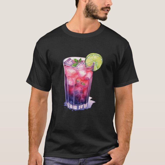 Berry Mojito With Lime T-Shirt (Front)