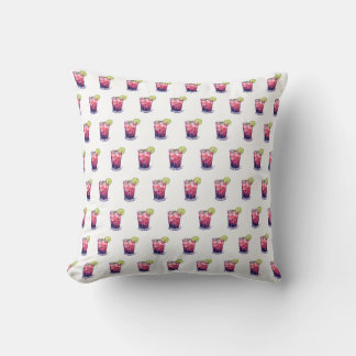 Berry Mojito With Lime Throw Pillow