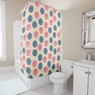 Berry motifs are perfect for coziness shower curtain