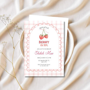 Berry On Top Strawberry  Invitation
