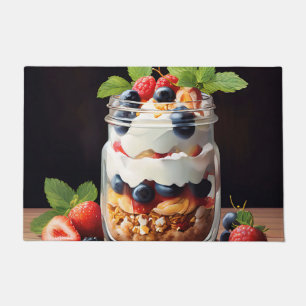 Berry Parfait in Glass Jar Doormat