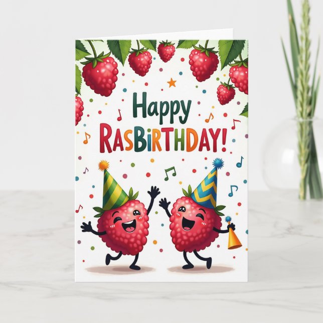 Berry Party Birthday Card (Front)