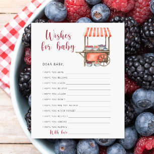 Berry - Party game wishes for baby